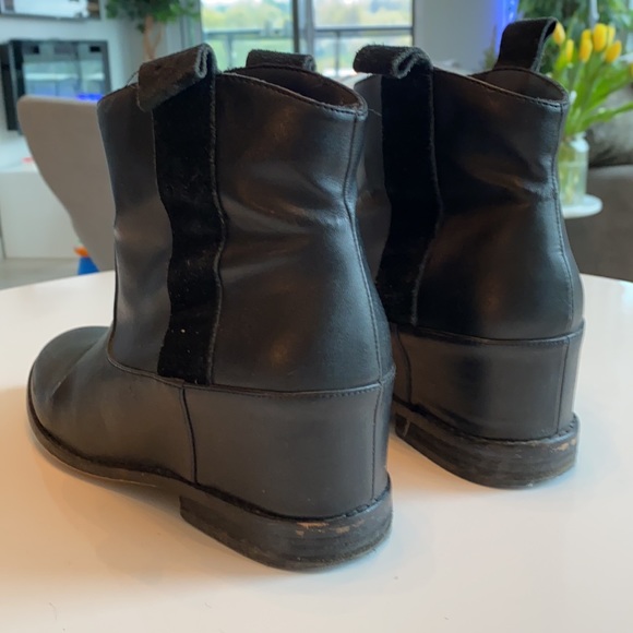 Black ankle boot wedges - Picture 2 of 4